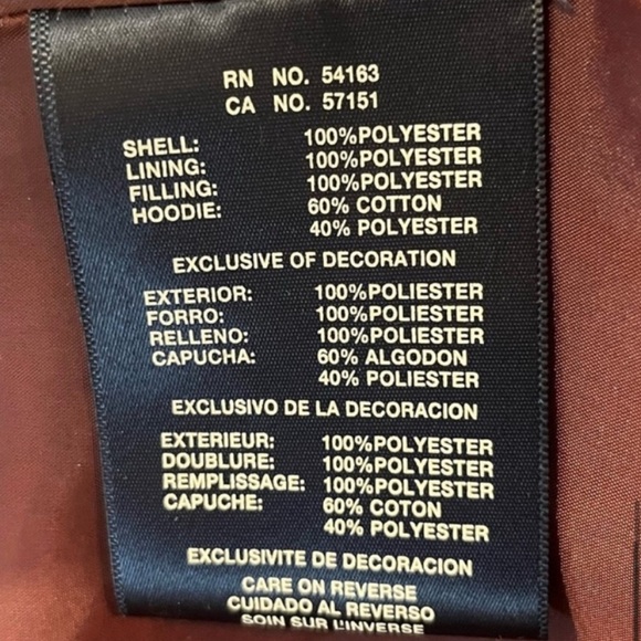 Tommy Hilfiger Women's Navy Quilted Jacket w/ Zip-insert Hoodie-Medium -
EUC - Picture 10 of 11